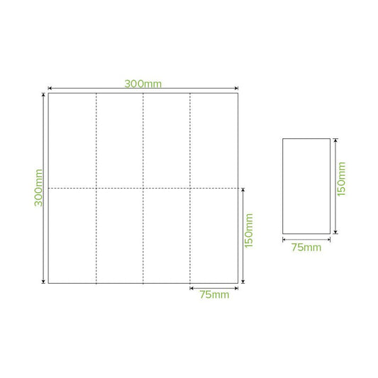 1-Ply 1/8 Fold Natural Lunch BioNapkin - 3000pcs/Ctn - TEM IMPORTS™