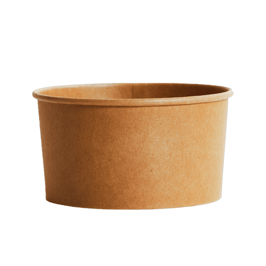 1000mL PE Coated Kraft Paper Salad Bowl - TEM IMPORTS™