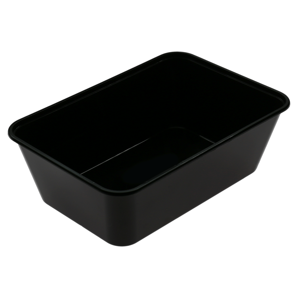 1000mL Rectangular Container - Black - TEM IMPORTS™