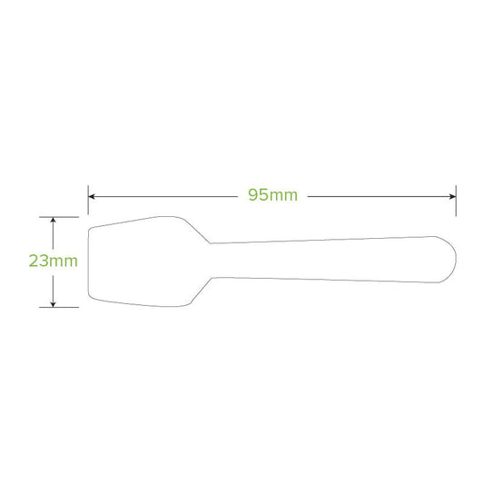 10cm Wood Ice Cream Spoon - 2000pcs/Ctn - TEM IMPORTS™