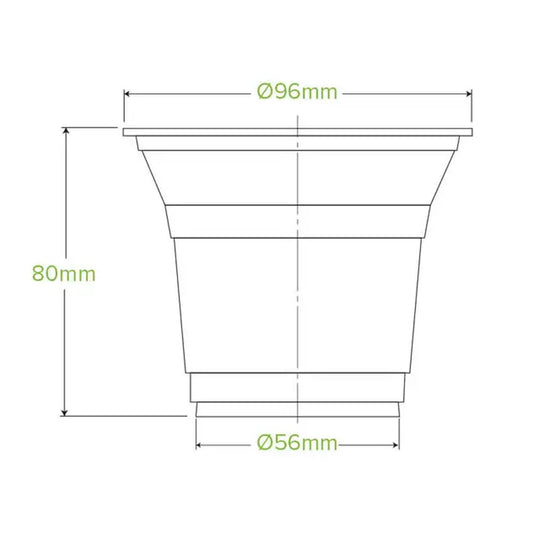 10oz/300mL Clear (96mm) PET Unbranded BioCup - 1000/CTN - TEM IMPORTS™