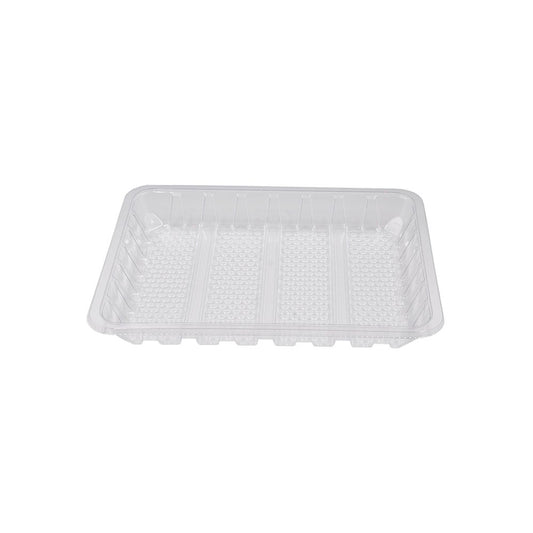 11x9" Clear LiquiLock RPET Meat Tray - TEM IMPORTS™