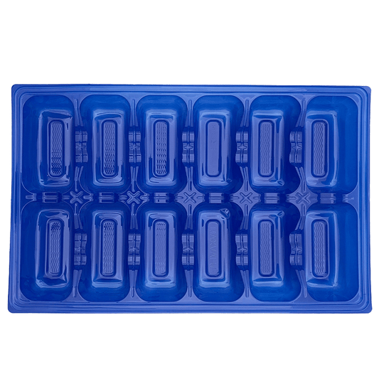 12 Cavity RPET Oyster Tray Dark Blue - 400/CTN - TEM IMPORTS™