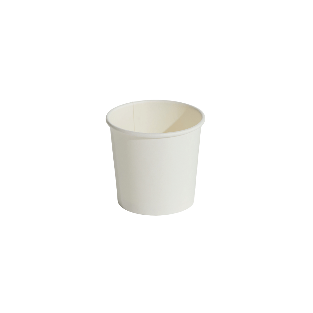 120mL (4oz) White Food Container & Lid Combo - TEM IMPORTS™