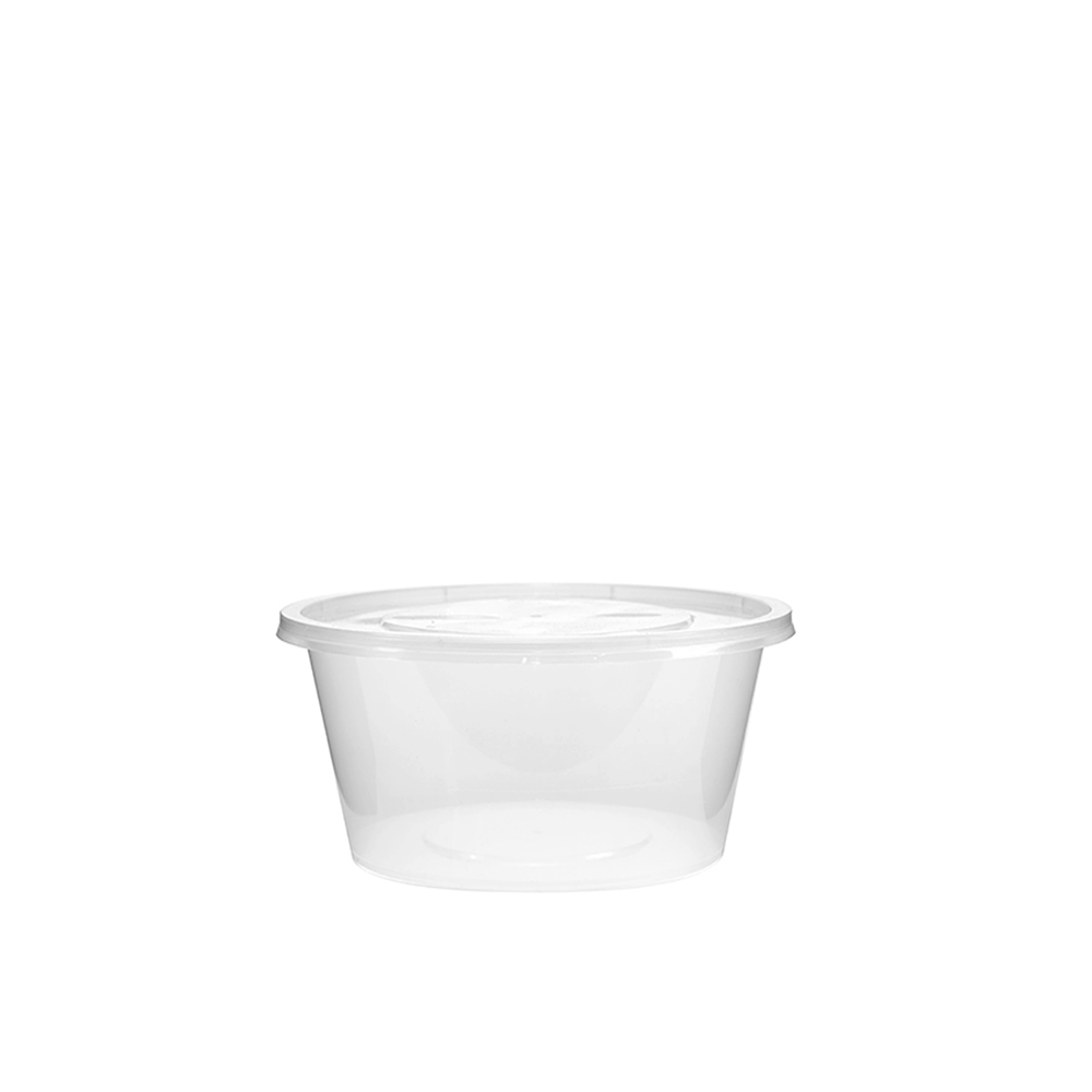 1250mL Takeaway Tall Round Clear Supa Bowls With Lids - TEM IMPORTS™