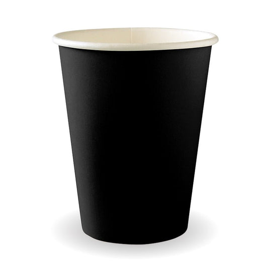 12oz/350mL (80mm) Black Single Wall BioCup - 1000pcs/ctn - TEM IMPORTS™