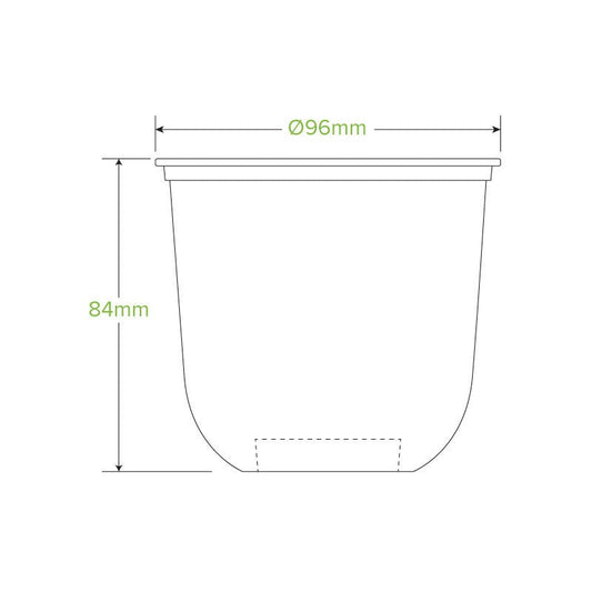 12oz/360mL (76mm) Clear PET Tumbler BioCup - 1000pcs/ctn - TEM IMPORTS™
