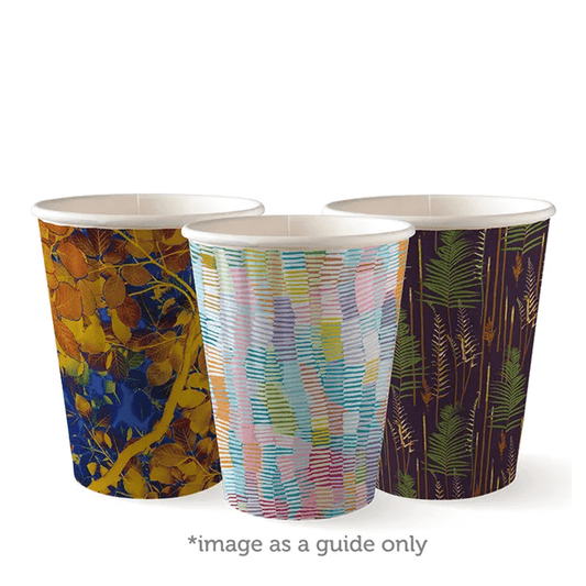 12oz/390mL (90mm) Embossed Art Series Double Wall BioCup - 1000/ctn - TEM IMPORTS™