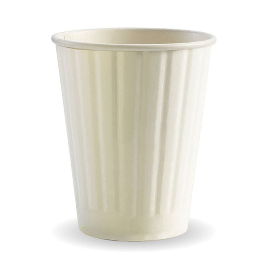 12oz/390mL (90mm) White Double Wall BioCup - 1000pcs/ctn - TEM IMPORTS™