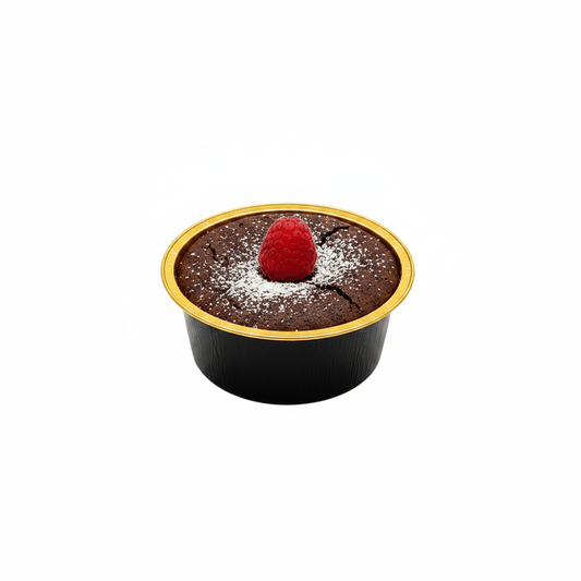 130mL Round Aluminium Smooth Wall Foil Cake Tin - Black&Gold Series - TEM IMPORTS™
