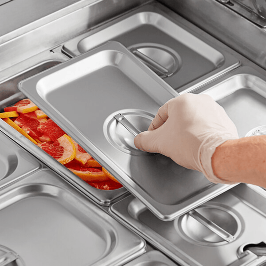 1/4 Size Stainless Steel Lid To Suit Gastronorm Food Pans - TEM IMPORTS™