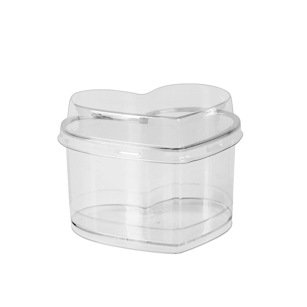140mL Clear Mini Heart Shape Dessert Cup Base