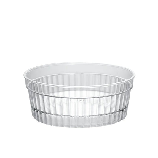 140mL Clear Mini Round Ribbed Dessert Bowl Base - TEM IMPORTS™