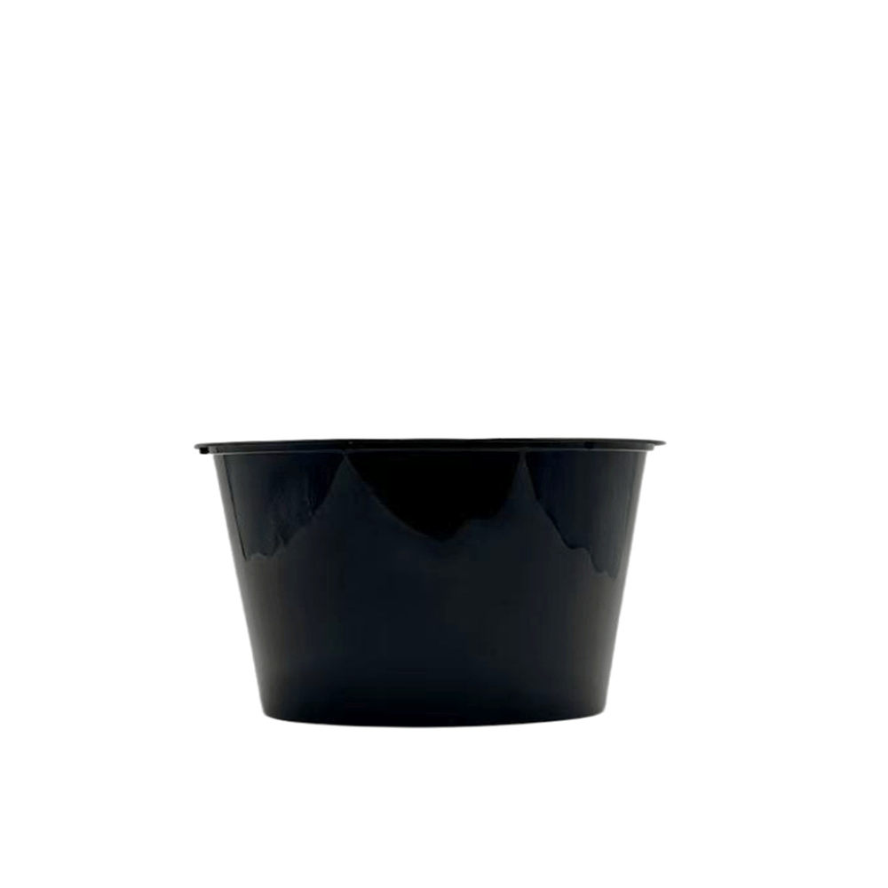 1500mL Takeaway Tall Round Black Supa Bowls With Lids - TEM IMPORTS™