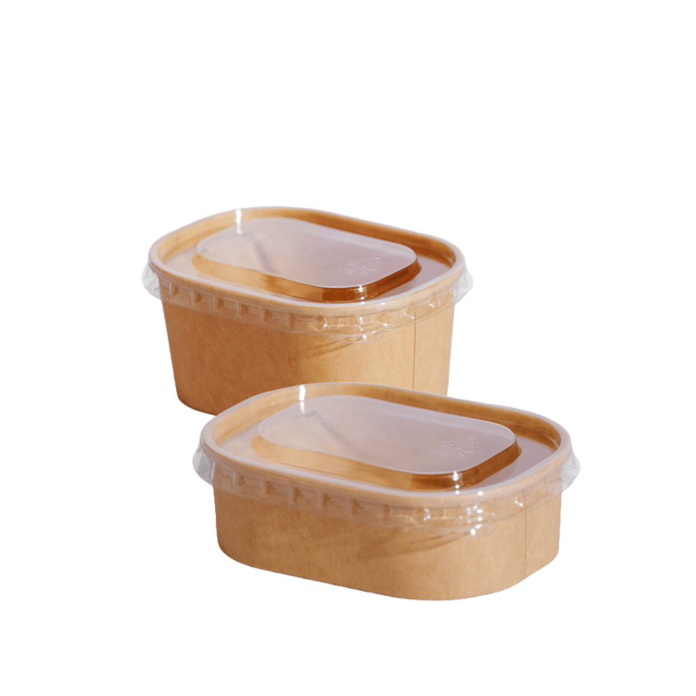 150mL - 250mL Clear PET Lid For MIni Rectangular Container - TEM IMPORTS™