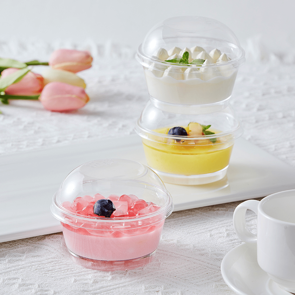 150mL Clear Mini Round Dessert Bowl Base - TEM IMPORTS™