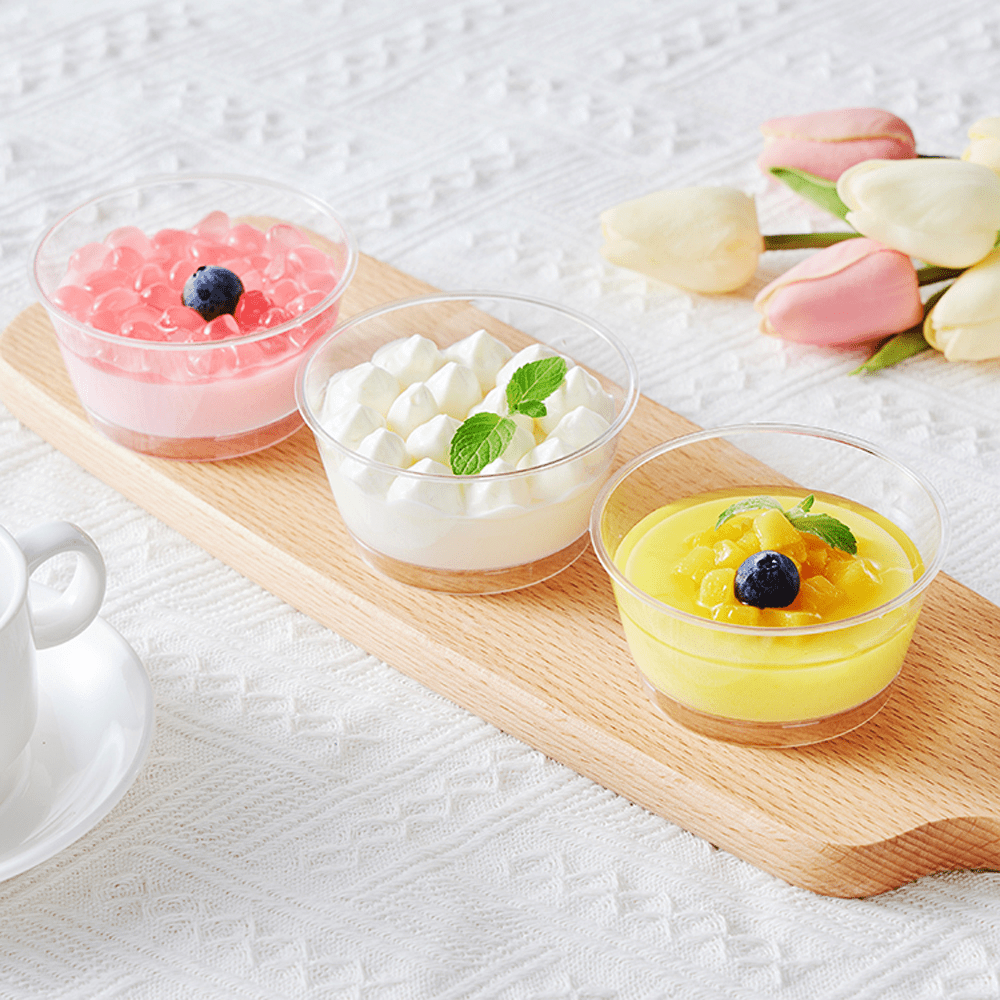 150mL Clear Mini Round Dessert Bowl Base - TEM IMPORTS™