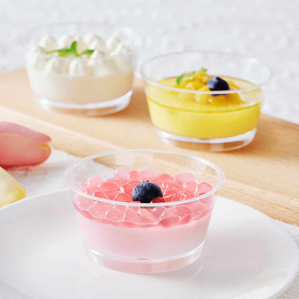 150mL Clear Mini Round Dessert Bowl Base - TEM IMPORTS™