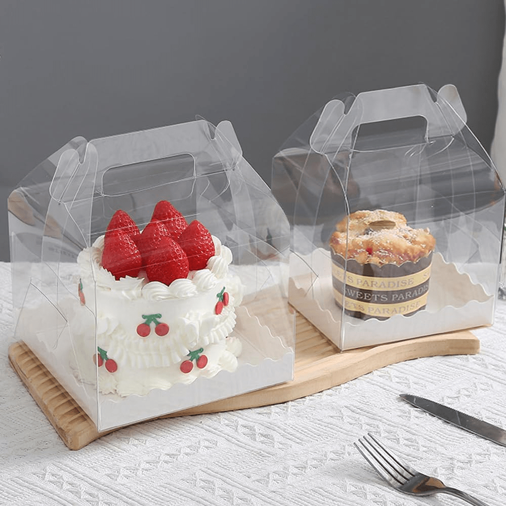 150x150x120mm Square Transparent Box With Handle - TEM IMPORTS™