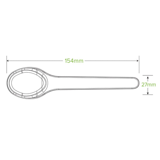 15cm Plant Fibre Spoon - 1000pcs/Ctn - TEM IMPORTS™