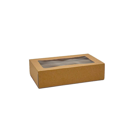 16 Macarons Kraft Paper Box With Window - TEM IMPORTS™