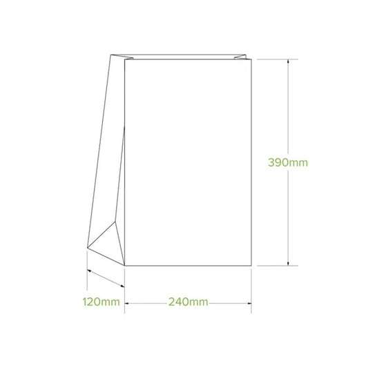 #16 SOS White Paper Bag - 250/CTN - TEM IMPORTS™