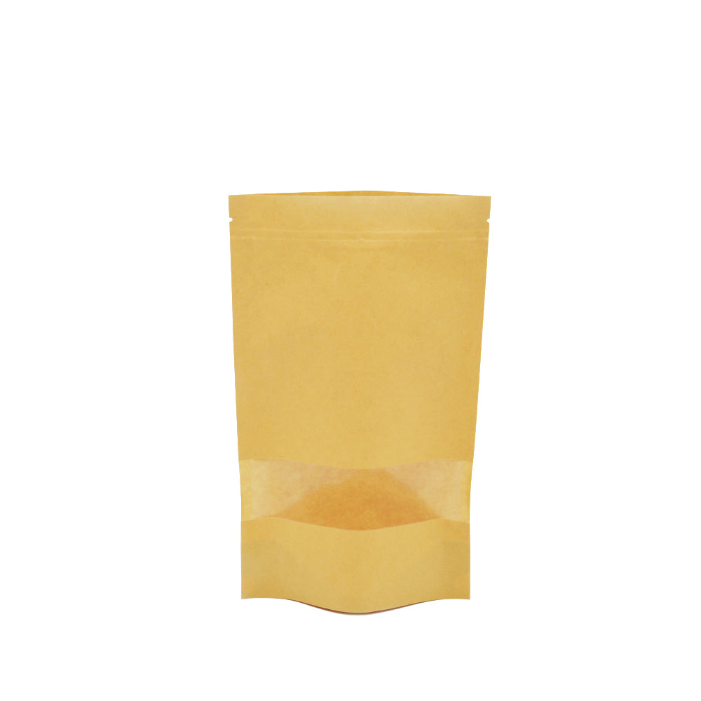 16x26 Reusable Kraft Ziplock Bag With Window - TEM IMPORTS™