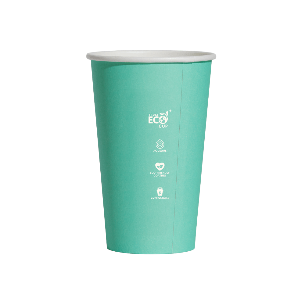 16oz (D/90mm) Truly Eco Pastel Single Wall Coffee Cup - TEM IMPORTS™