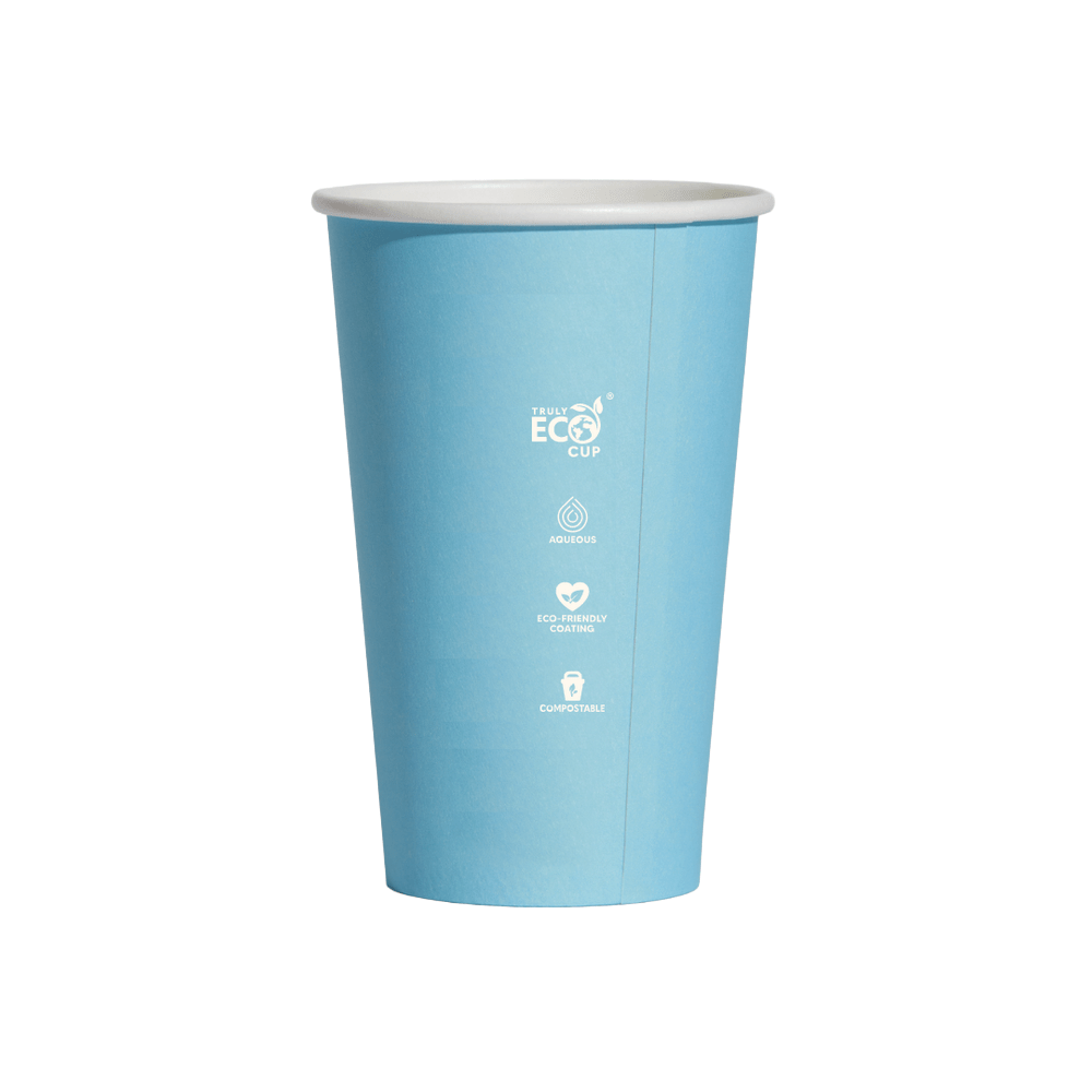 16oz (D/90mm) Truly Eco Pastel Single Wall Coffee Cup - TEM IMPORTS™