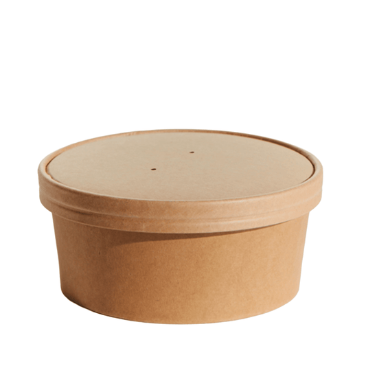 185mm Paper Lid For 42oz Salad Bowl - 300/CTN - TEM IMPORTS™