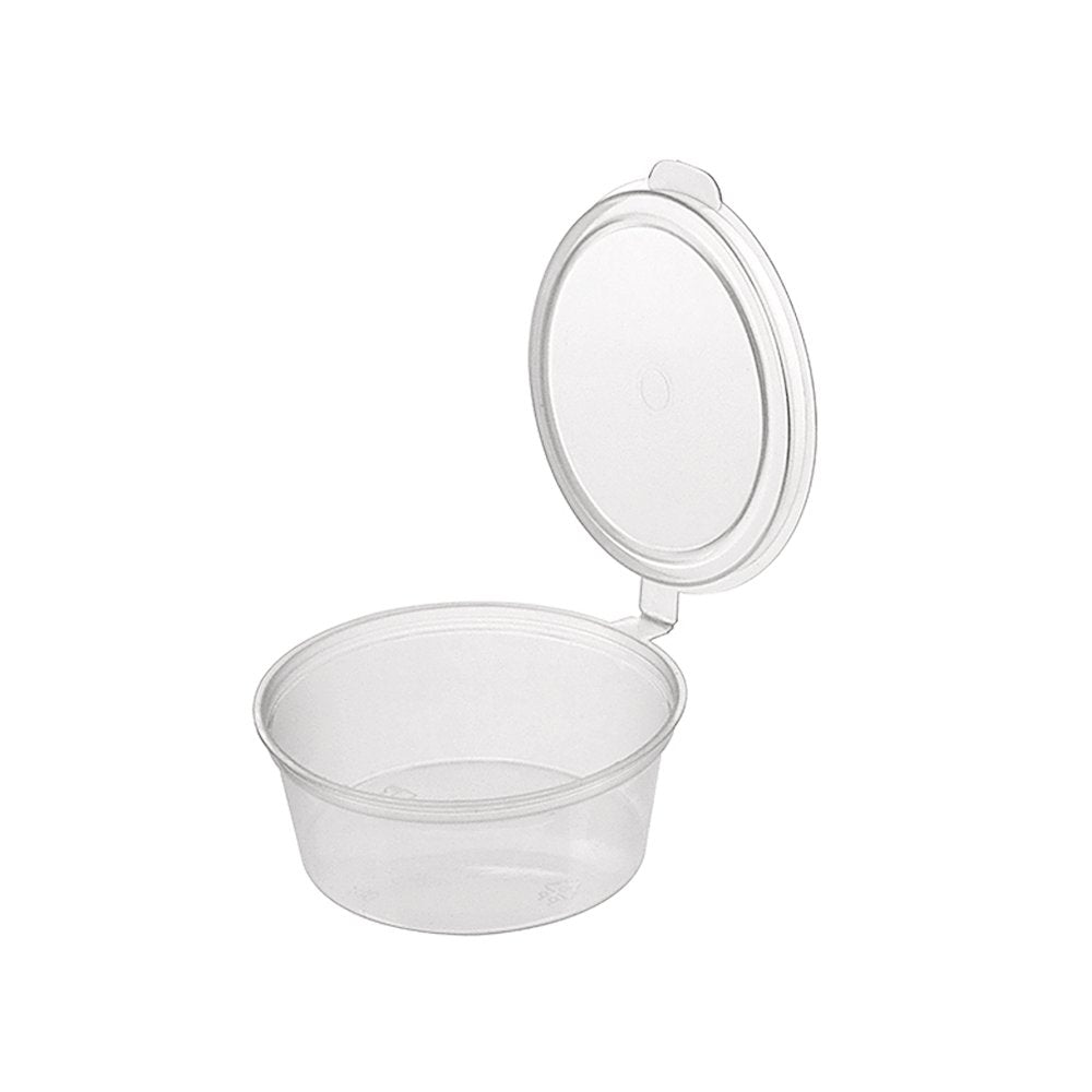 1oz/35mL PP Sauce Container With Hinged Lid
