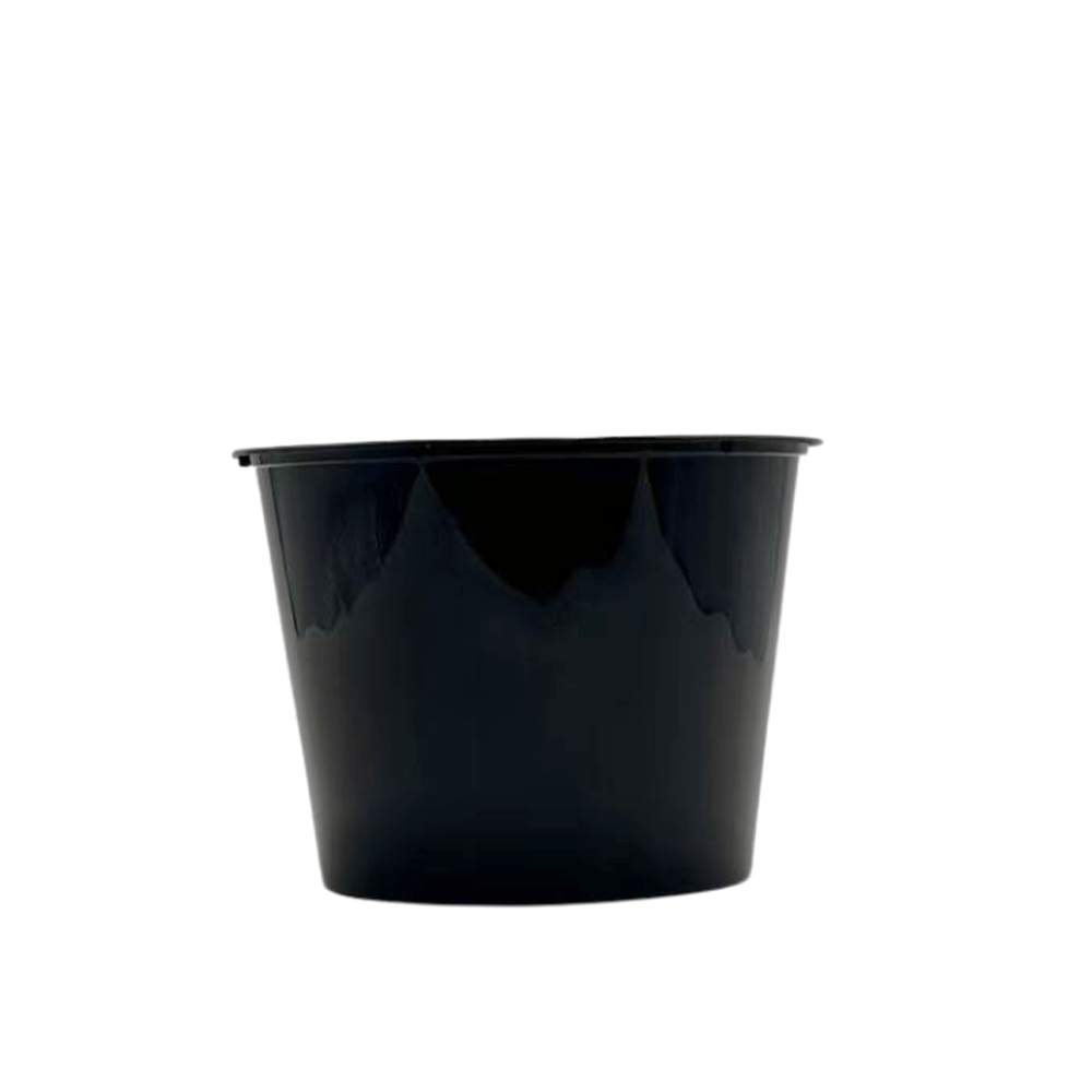 2000mL Takeaway Tall Round Black Supa Bowls With Lids - TEM IMPORTS™