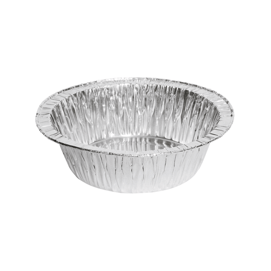 200mL Single Serve Round Base Foil Pie Case - 2000/CTN - TEM IMPORTS™