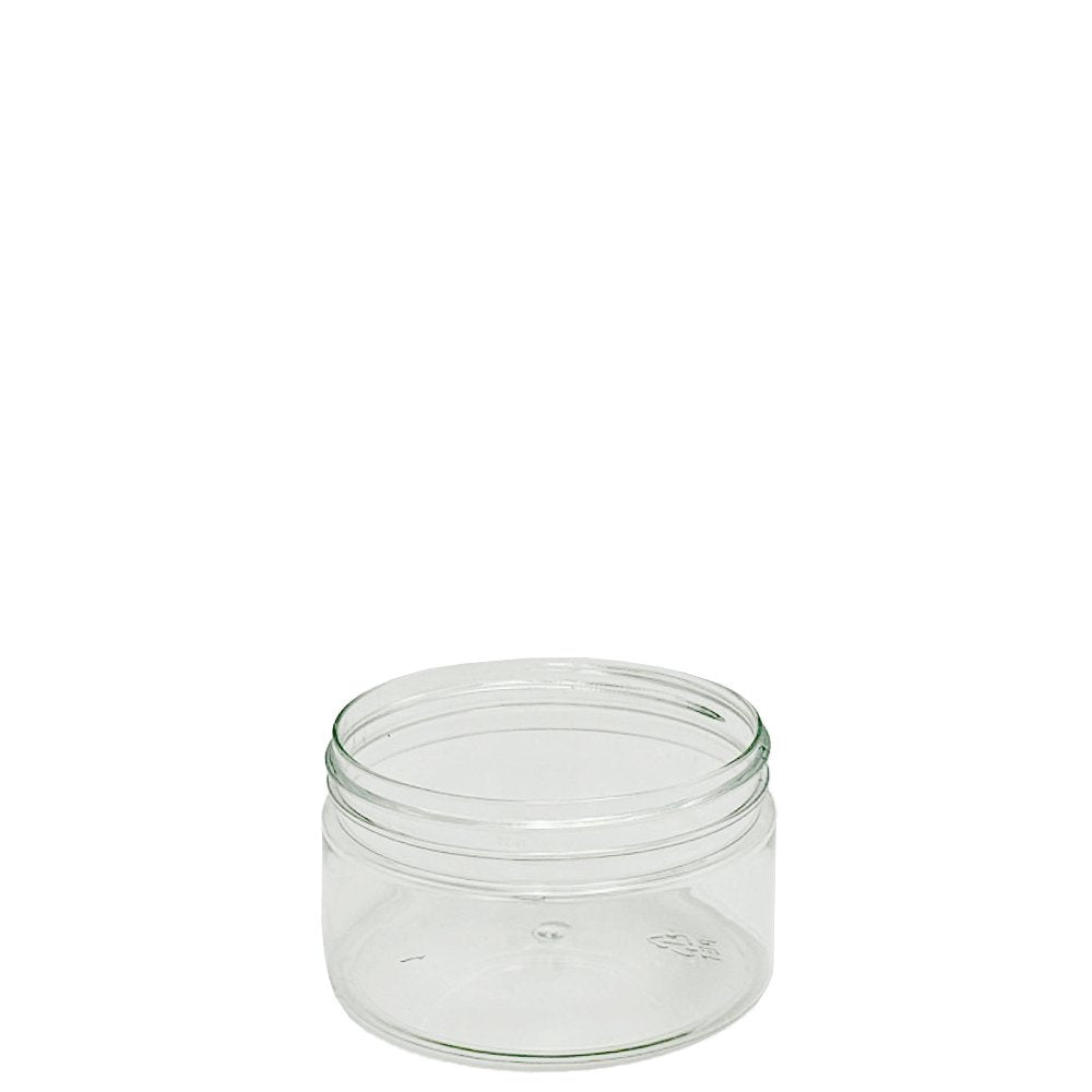 200mL/89mm Neck Straight Sided Plastic Jar With Metal Lid - TEM IMPORTS™