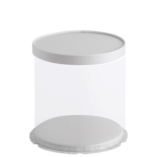 22x24 Round Transparent Box With Paper Lid - TEM IMPORTS™