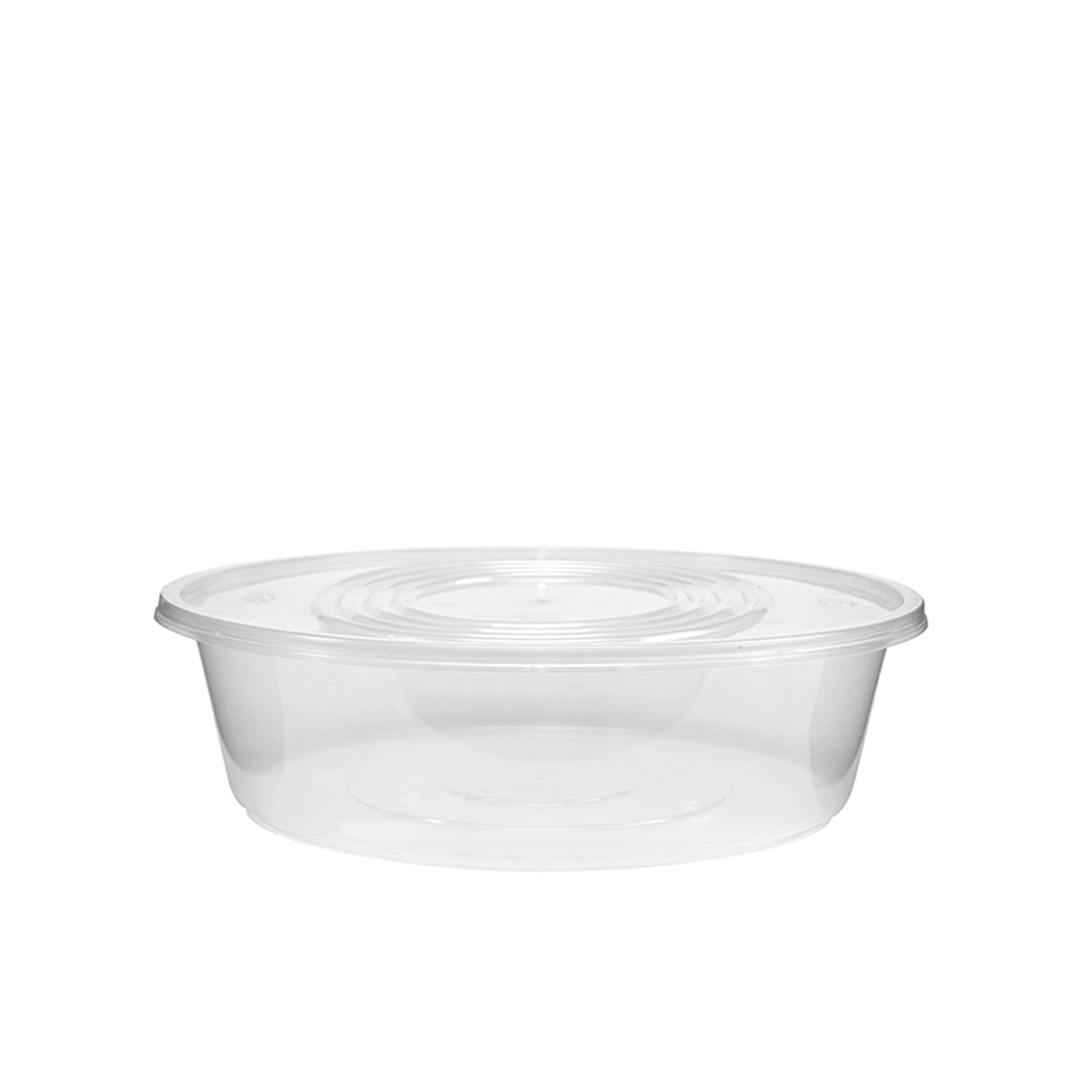 2500mL Takeaway Round Clear Supa Bowls With Lids - TEM IMPORTS™