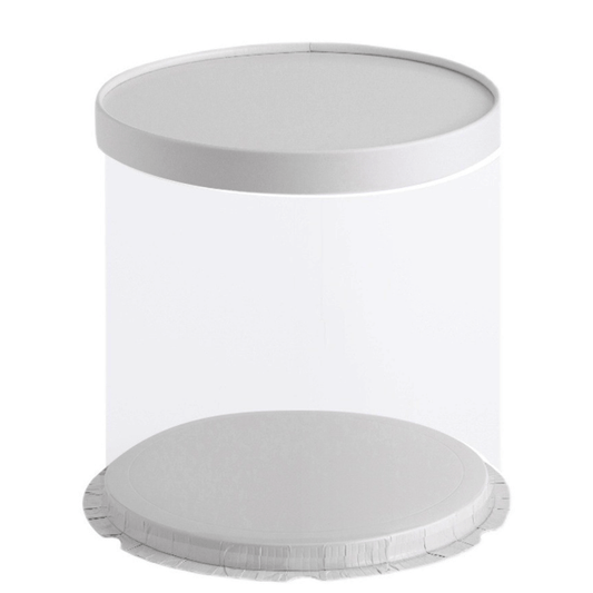 26x24 Round Transparent Box With Paper Lid - TEM IMPORTS™