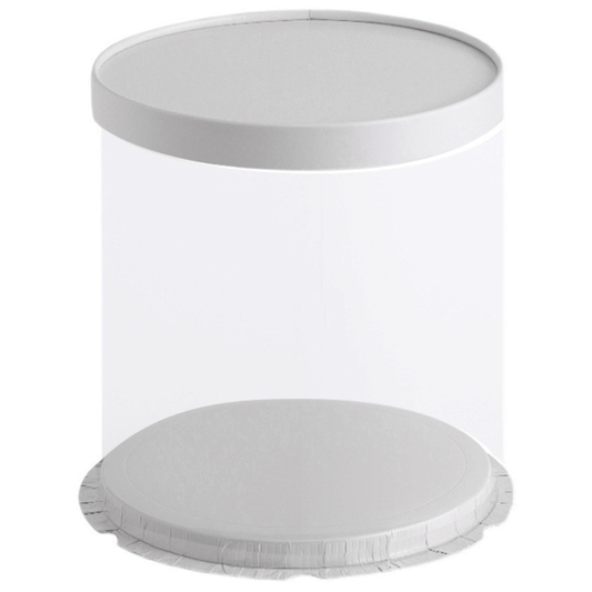 26x32 Round Transparent Box With Paper Lid - TEM IMPORTS™