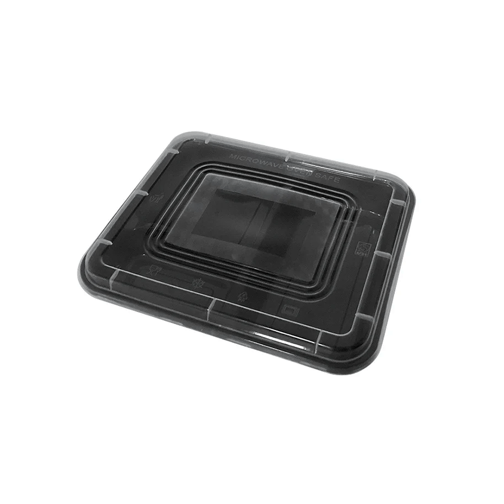 3 Compartment Small Black Takeaway Bento Box With Lid - TEM IMPORTS™