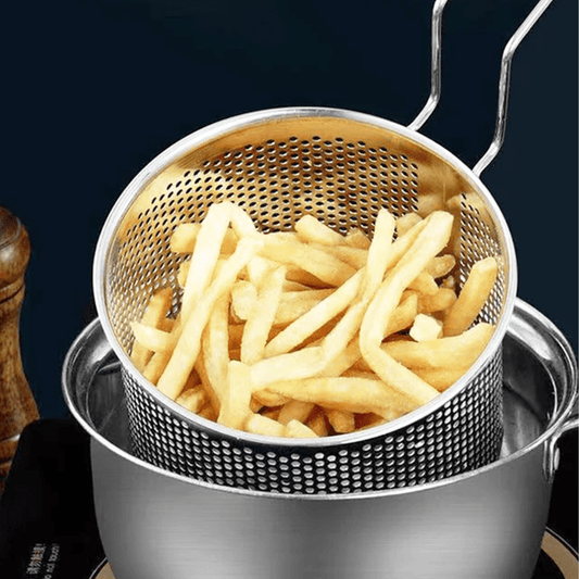 300mm Fry Basket Round Nickle Plated - TEM IMPORTS™