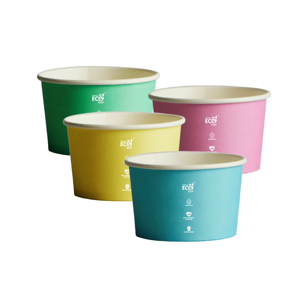 3oz Pastel Aqueous Coated Ice Cream Cup - TEM IMPORTS™