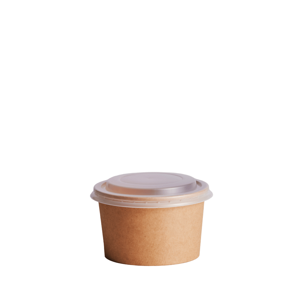 400mL (13oz) Kraft PP Paperway™ Round Container - TEM IMPORTS™