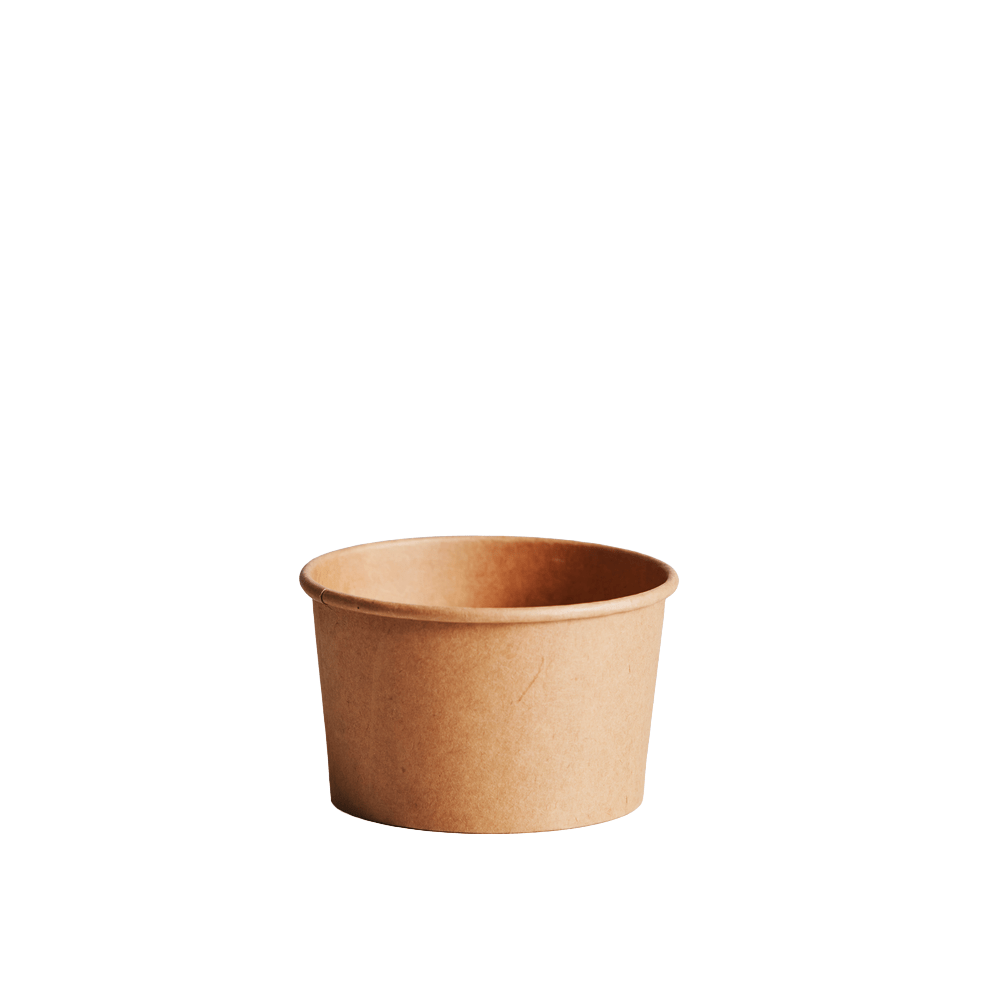 400mL (13oz) Kraft PP Paperway™ Round Container - TEM IMPORTS™