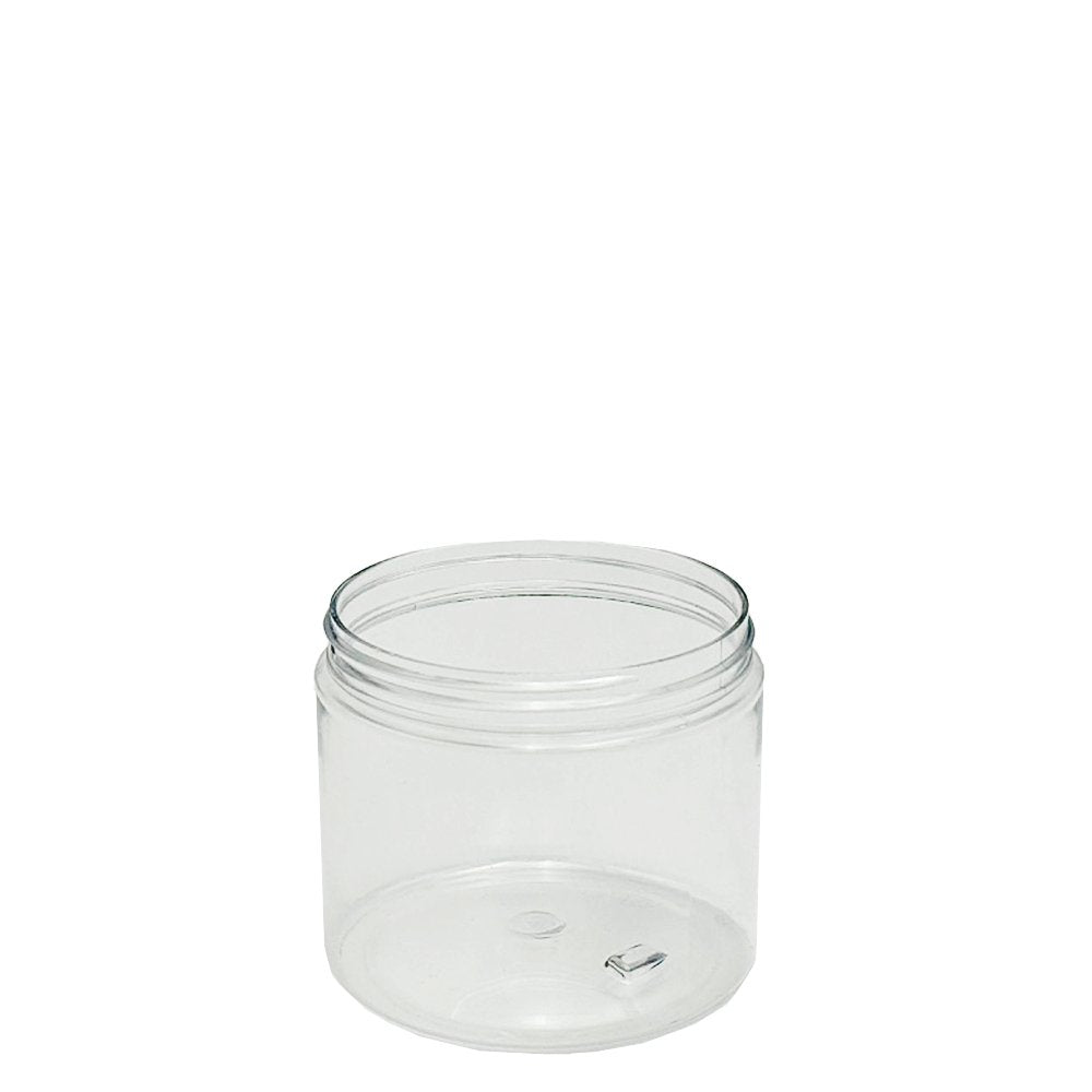 400mL/89mm Neck Straight Sided Plastic Jar With Metal Lid - TEM IMPORTS™