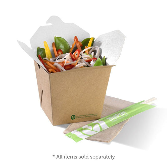 480mL / 16oz BioBoard Noodle Box - 500pcs/Ctn - TEM IMPORTS™