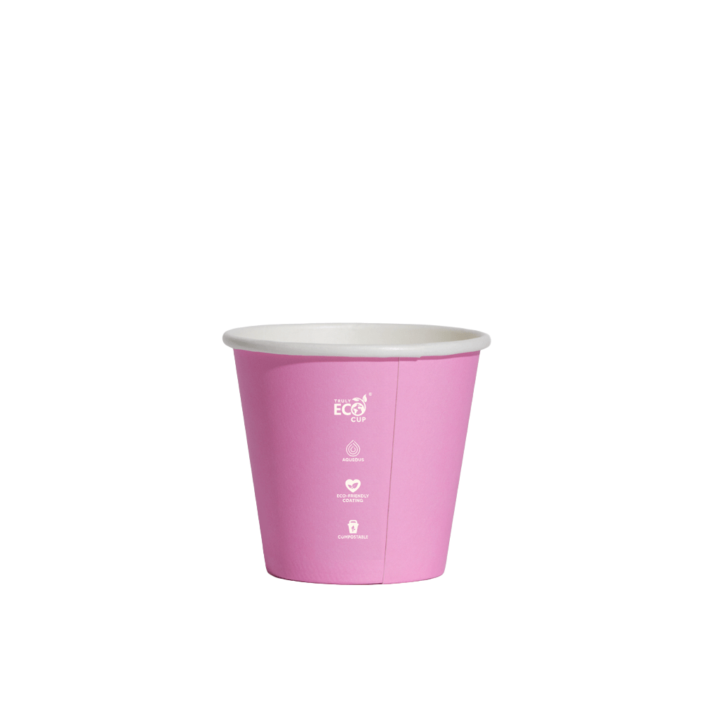 4oz (D/62mm) Truly Eco Pastel Single Wall Coffee Cup - TEM IMPORTS™