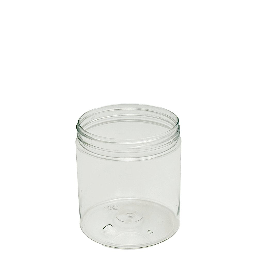 500mL/89mm Neck Straight Sided Plastic Jar With Metal Lid - TEM IMPORTS™