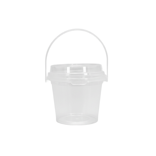 16oz/500mL Clear Fruit/Milk Tea Tamper Proof Bucket Cups