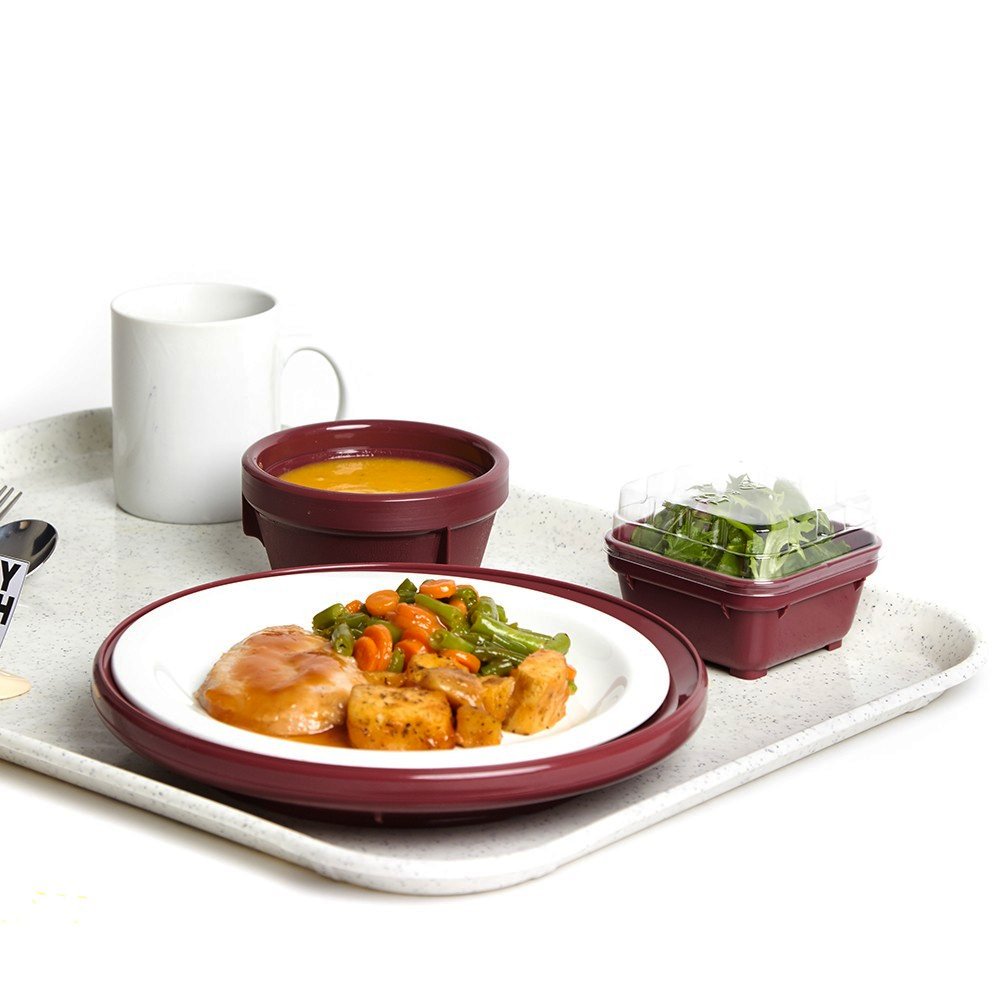 560x405mm KH Healthcare Fibreglass Tray White Speckled - TEM IMPORTS™
