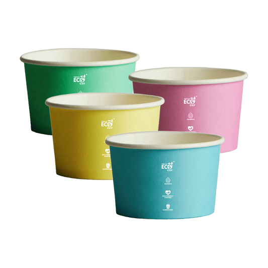 5oz Pastel Aqueous Coated Ice Cream Cup - TEM IMPORTS™
